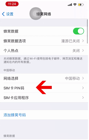 白沙苹果14维修网分享如何给iPhone14的SIM卡设置密码 