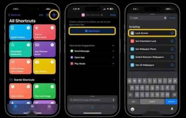 白沙苹果14锁屏维修店分享iPhone14升级iOS16.4后如何创建锁屏快捷方式 