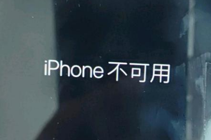 白沙苹果服务网点分享锁屏界面显示“iPhone 不可用”如何解决 