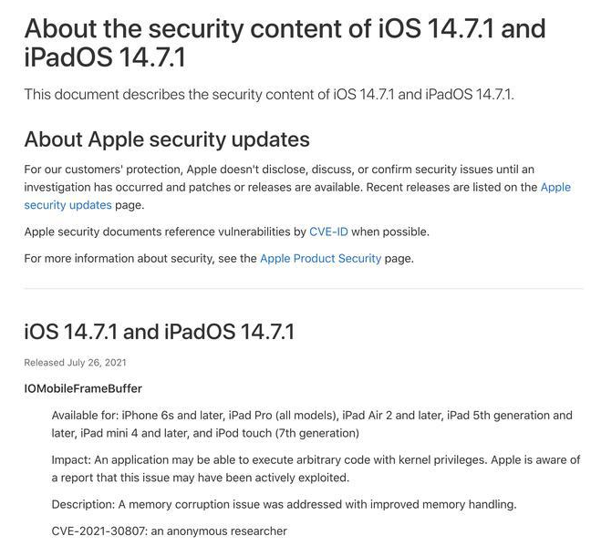 白沙苹果手机维修分享iOS 14.7.1 正式版更新内容及升级方法 